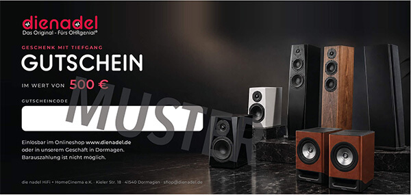 dienadel Geschenkgutschein, Motiv Tiefgang