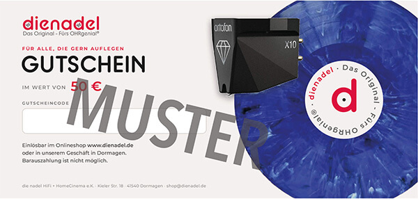 dienadel Geschenkgutschein, Motiv Rille